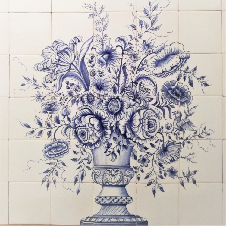 klassieke bloemenvaas